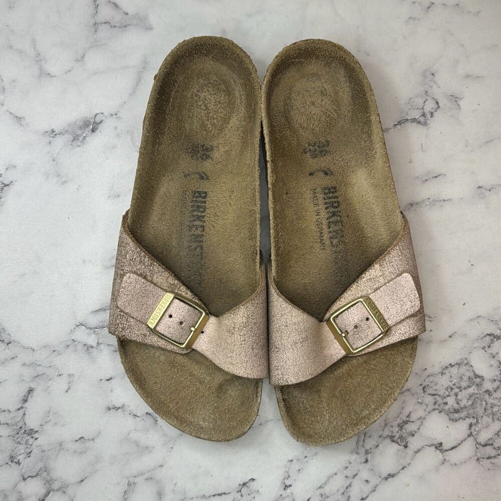 Birkenstock Madrid Pearl Pink Birkenstock-Flor Sandals 36